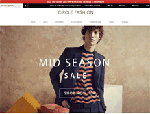 Tablet Screenshot of circle-fashion.com